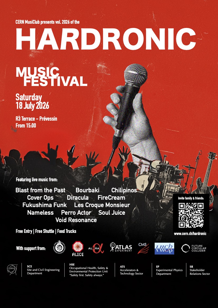 Hardronic Music Festival at CERN on 18 July