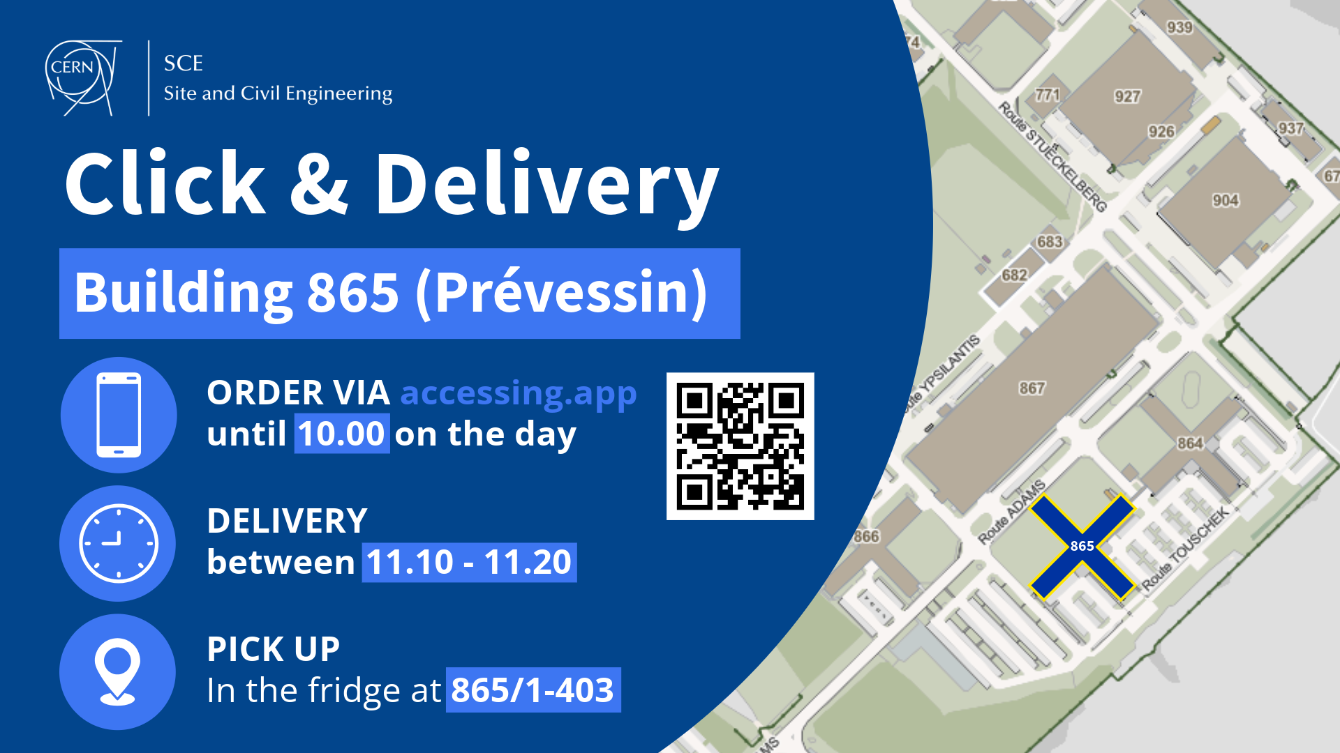 Click & Delivery now available at Building 865