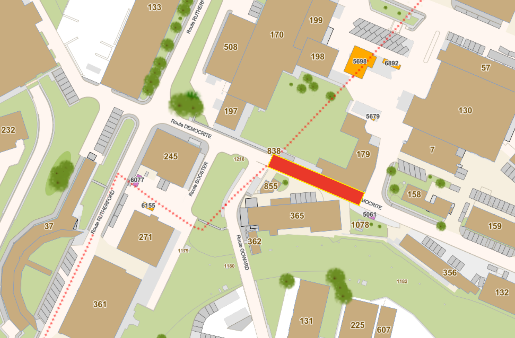 Route Democrite partially closed on 25 August – 16 September